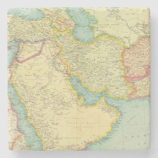 Southwestern Asia Stone Coaster (Front)