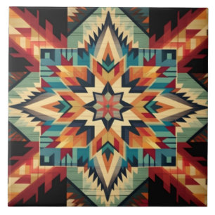 Southwestern/Aztec/Italian Design Ceramic Tile