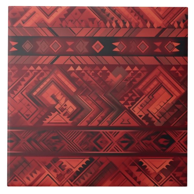 Southwestern/Aztec/Italian Designs Ceramic Tile (Front)