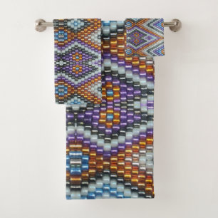Southwestern Bead Art Bath Towel Set