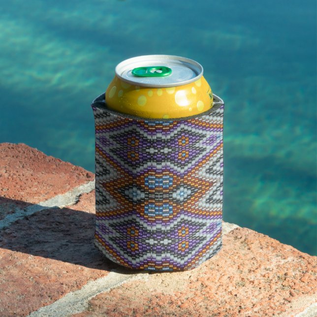 Southwestern Bead Art Can Cooler (In Situ Pool)