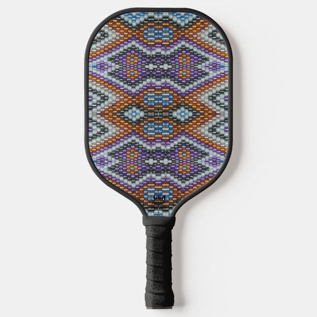 Southwestern Bead Art Pickleball Paddle (Front)