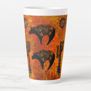 Southwestern Bear Art Latte Mug