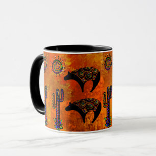 Southwestern Bear Art Mug