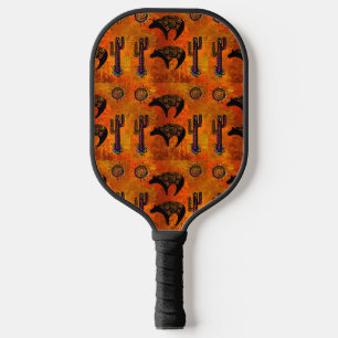 Southwestern Bear Art Pickleball Paddle
