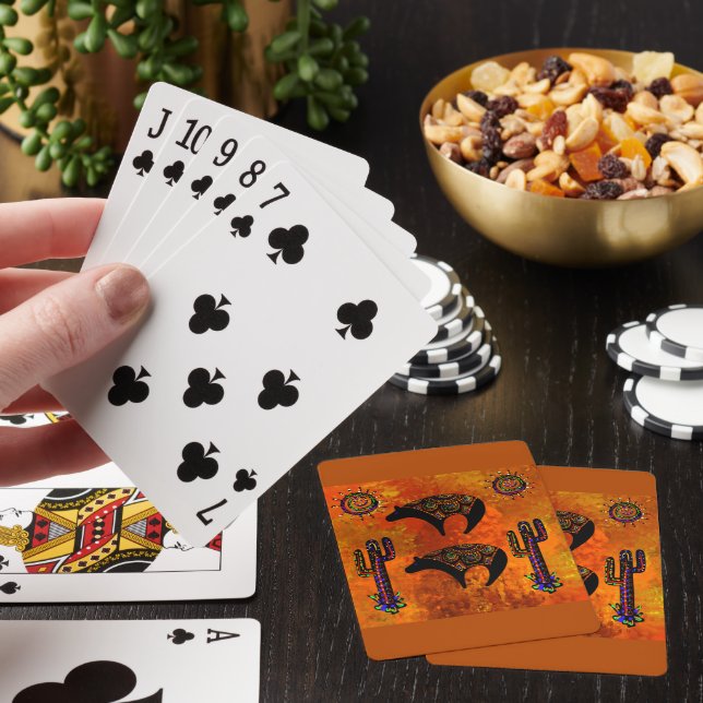 Southwestern Bear Art Playing Cards (In Situ)