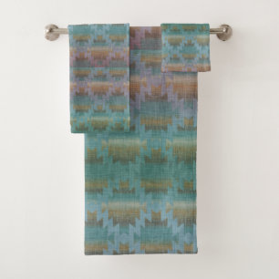 Southwestern Blues   Beautiful Bath Towel Set