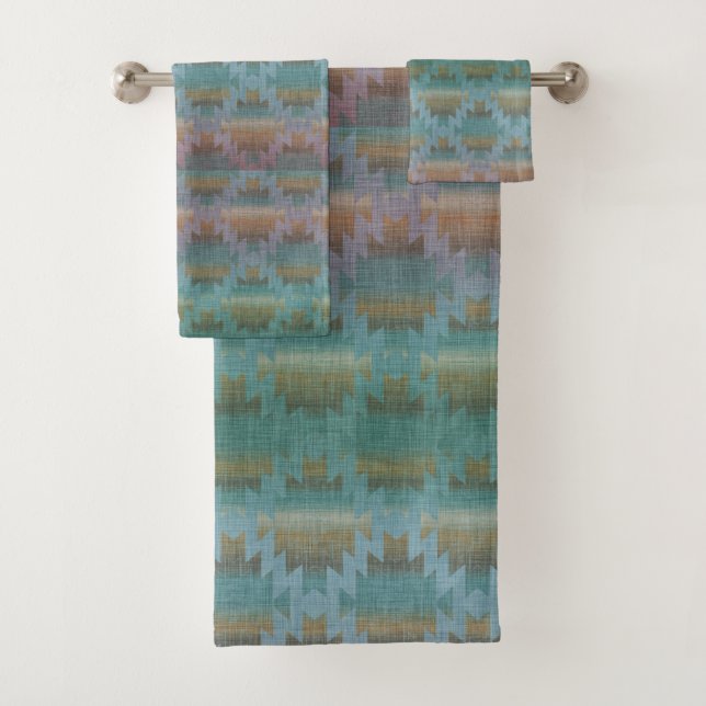 Southwestern Blues | Beautiful Bath Towel Set (Insitu)