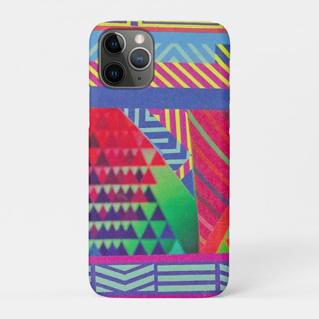 southwestern borders and triangles collage Case-Mate iPhone case (Back)