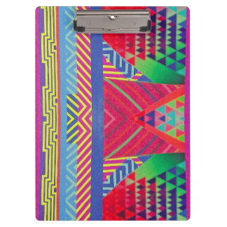 southwestern borders and triangles collage clipboard
