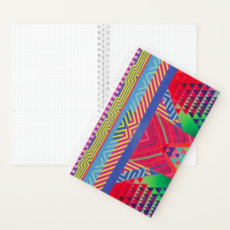 southwestern borders and triangles collage notebook
