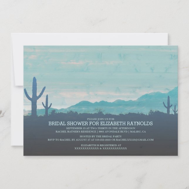 Southwestern Bridal Shower Invitations (Front)