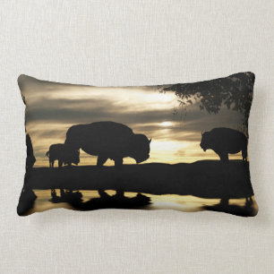 Southwestern Buffalo Decor Throw Pillow