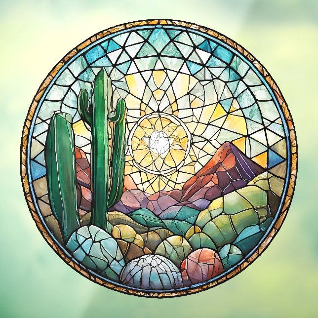 Southwestern Cactus Desert Wall Clock (Sheet 3)