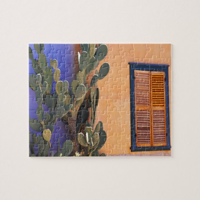 Southwestern Cactus (Opuntia dejecta) and Jigsaw Puzzle (Horizontal)