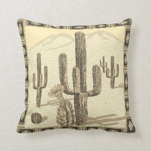 southwestern cactus pillow