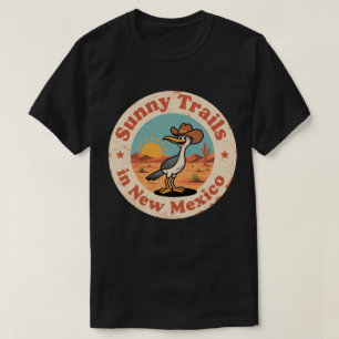 Southwestern Charm_ New Mexico Roadrunner Vintage  T-Shirt