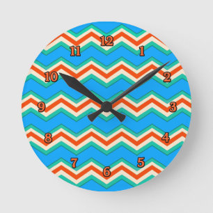 Southwestern Colours Zig Zag Clock