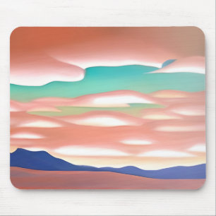 Southwestern Desert and Sky Minimalist Art  Mouse Pad