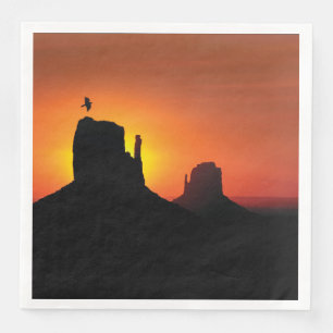 Southwestern Desert Buttes Paper Dinner Napkins