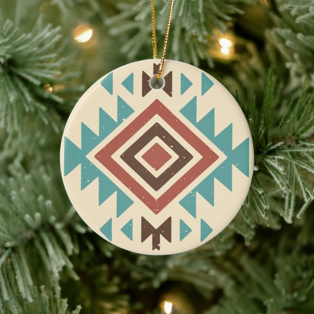 Southwestern Desert Ceramic Ornament (Tree)