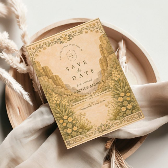 Southwestern Desert Floral Wedding Save The Date (Creator Uploaded)