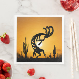 Southwestern Desert Indian Kokopelli Napkin