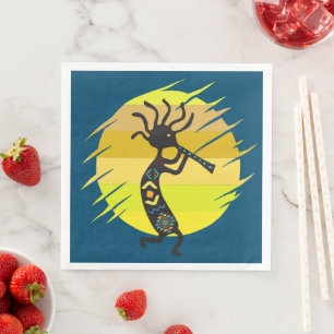 Southwestern Desert Indian Kokopelli Napkin