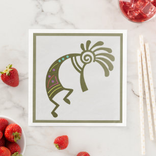 Southwestern Desert Indian Kokopelli Napkins