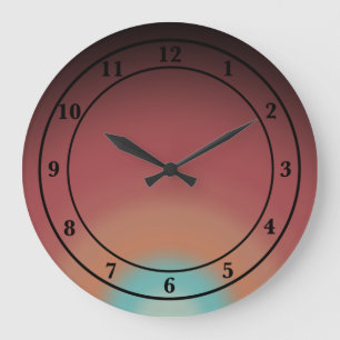 Southwestern Desert Rainbow Large Clock