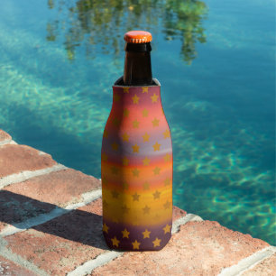 Southwestern Desert Stars And Stripes Abstract Art Bottle Cooler