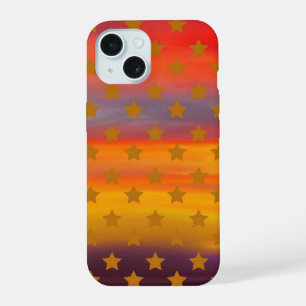 Southwestern Desert Stars And Stripes Abstract Art iPhone 15 Case