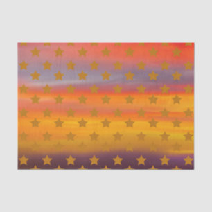 Southwestern Desert Stars And Stripes Abstract Art Tissue Paper