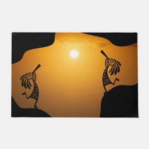 Southwestern Desert Sun Kokopelli Doormat