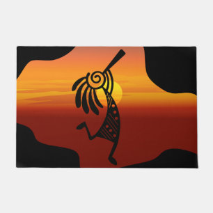 Southwestern Desert Sun Kokopelli Doormat