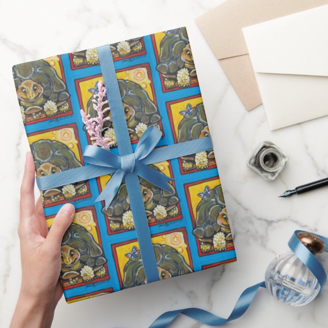 Southwestern Desert Tortoise Turtle Wrapping Paper (Gifting)