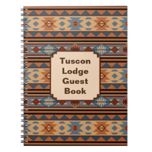 Southwestern Design Adobe Tan Grey Brown Notebook