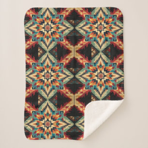 Southwestern Design Sherpa Blanket