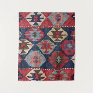 Southwestern Diamond Colourful Ornate Tapestry