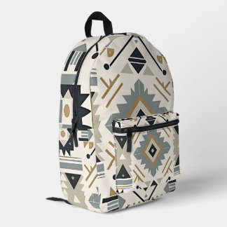 Southwestern Diamond Tribal Geometric Backpack