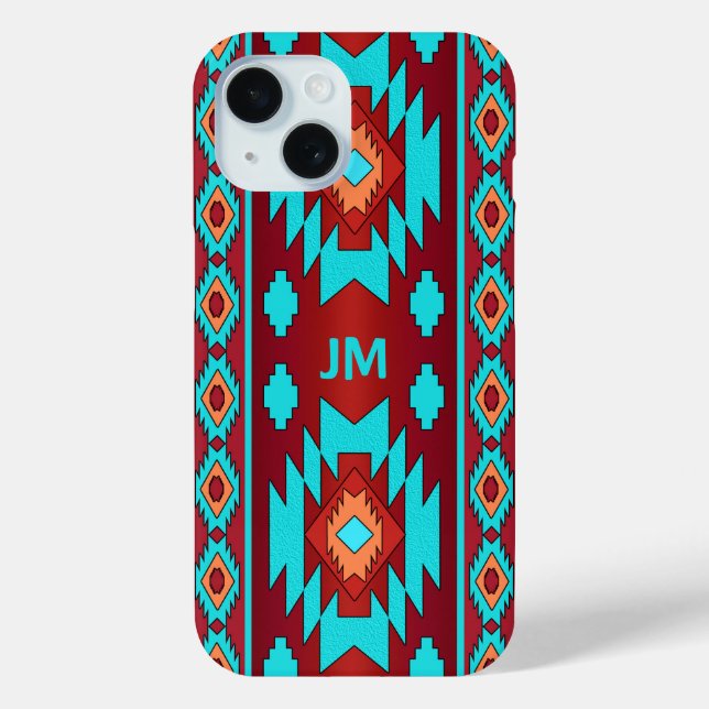 Southwestern ethnic native pattern  Case-Mate iPhone case (Back)