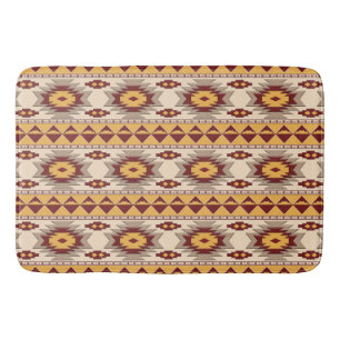 southwestern ethnic navajo pattern bath mat