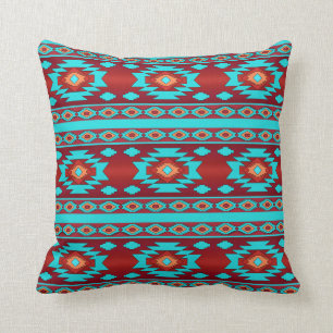 Southwestern ethnic tribal pattern. cushion