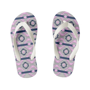 Southwestern ethnic tribal pattern. kid's thongs