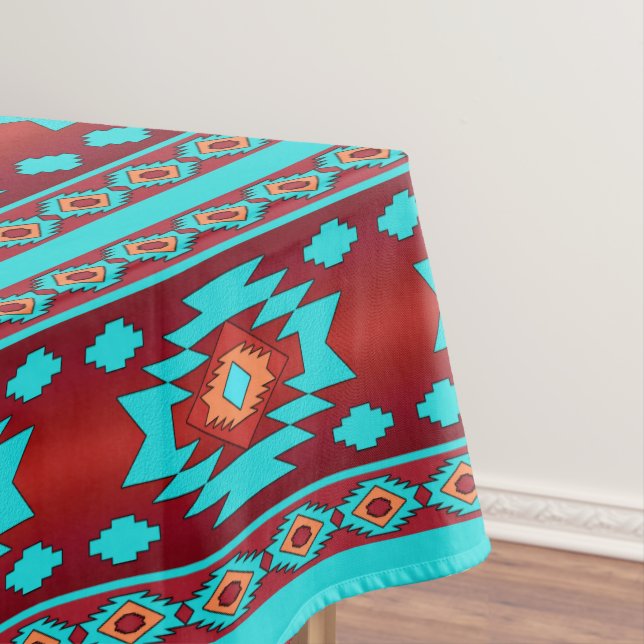 Southwestern ethnic tribal pattern. tablecloth (In Situ)