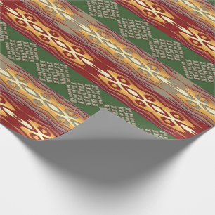 Southwestern ethnic tribal pattern. wrapping paper