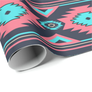 Southwestern ethnic tribal pattern. wrapping paper