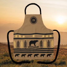 Southwestern Fall Harvest Navajo Black Bear Apron