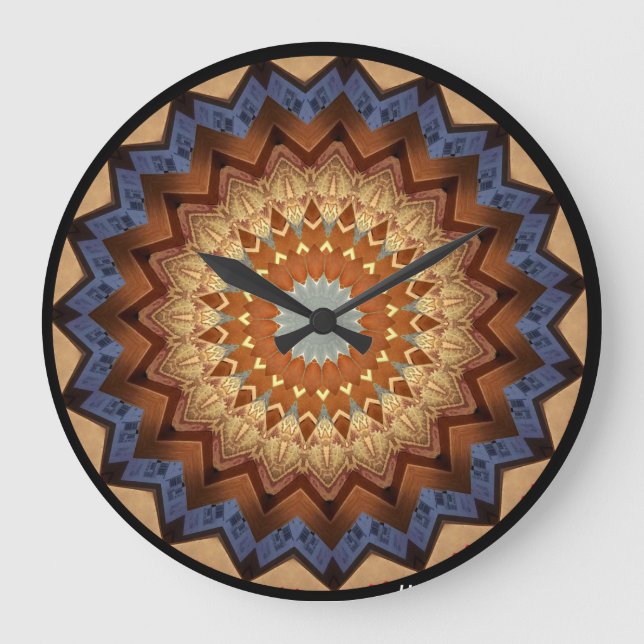 Southwestern geometric design large clock (Front)