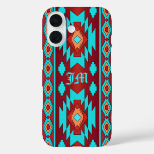 Southwestern Geometric Ethnic iPhone 16 Case